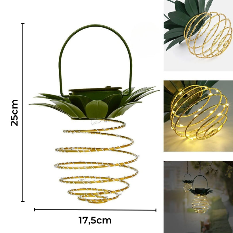 TropicaLumina - Hängende Ananas Solar Laterne