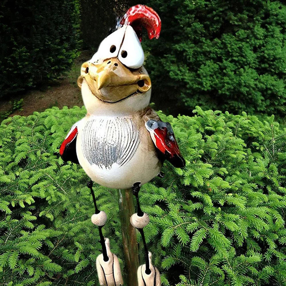 1+1 GRATIS | Cuckoo - Lustiges Huhn Garten Dekoration aus Harz [Letzter Tag Rabatt]