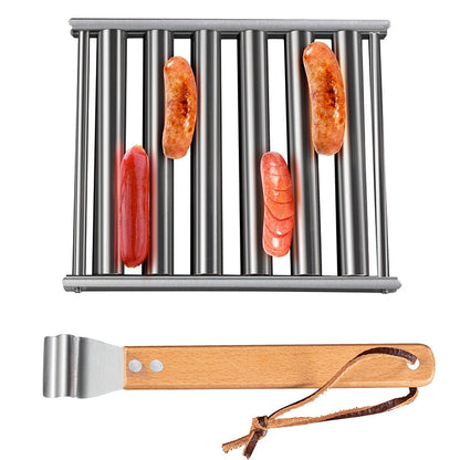 50% RABATT | WurstRoller - Edelstahl-Grill-Würstchen-Rolle [Letzter Tag Rabatt]
