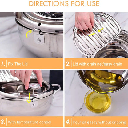 TempuraElite™ - Perfekte Tempura-Fritteuse mit Thermometer [Letzter Tag Rabatt]