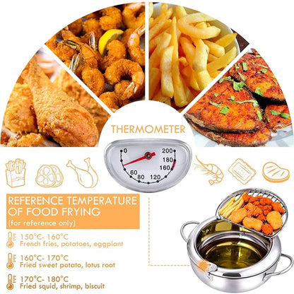 TempuraElite™ - Perfekte Tempura-Fritteuse mit Thermometer [Letzter Tag Rabatt]
