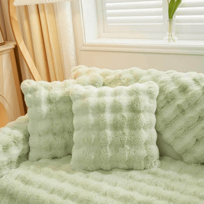 ComfortSeat - Rutschfester Premium Plüschsofa-Bezug