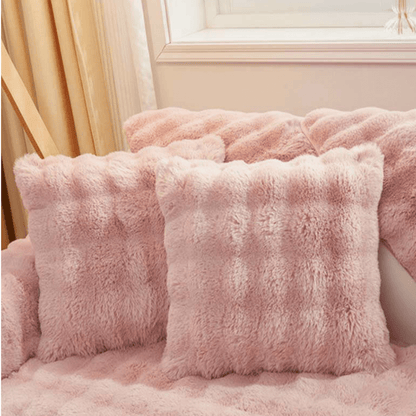 ComfortSeat - Rutschfester Premium Plüschsofa-Bezug
