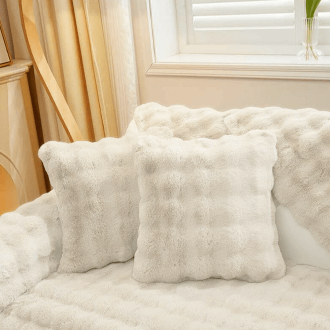 ComfortSeat - Rutschfester Premium Plüschsofa-Bezug