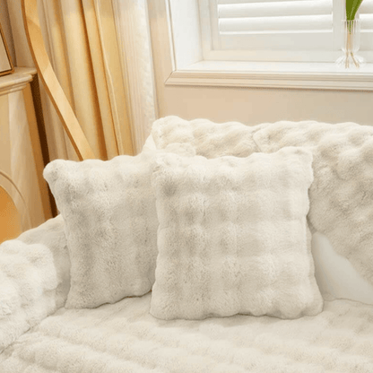 ComfortSeat - Rutschfester Premium Plüschsofa-Bezug