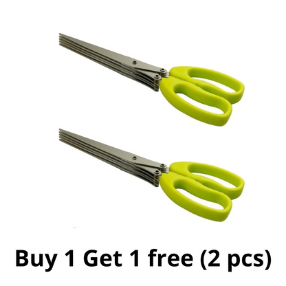 1+1 GRATIS | X-Cut - 5 Klingen Küche Salatschere [Letzter Tag Rabatt]