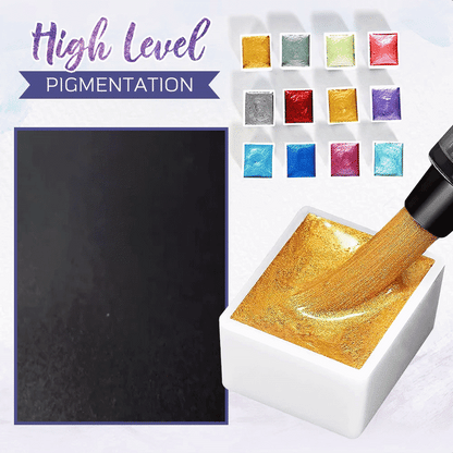 50% RABATT | ArtisticGleam™ - Metallic-Aquarellmalerei-Set [Letzter Tag Rabatt]
