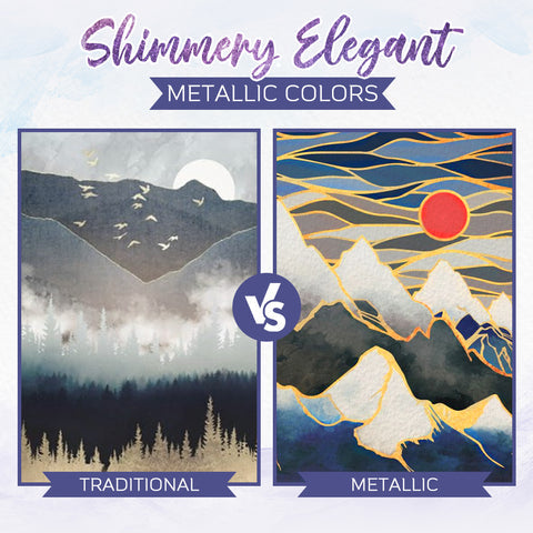 50% RABATT | ArtisticGleam™ - Metallic-Aquarellmalerei-Set [Letzter Tag Rabatt]