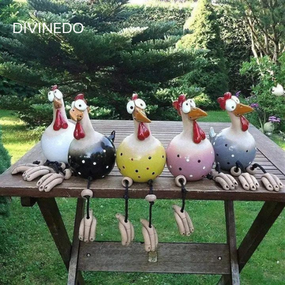 HappyChicken - Keramik Huhn Garten Dekor [Letzter Tag Rabatt]