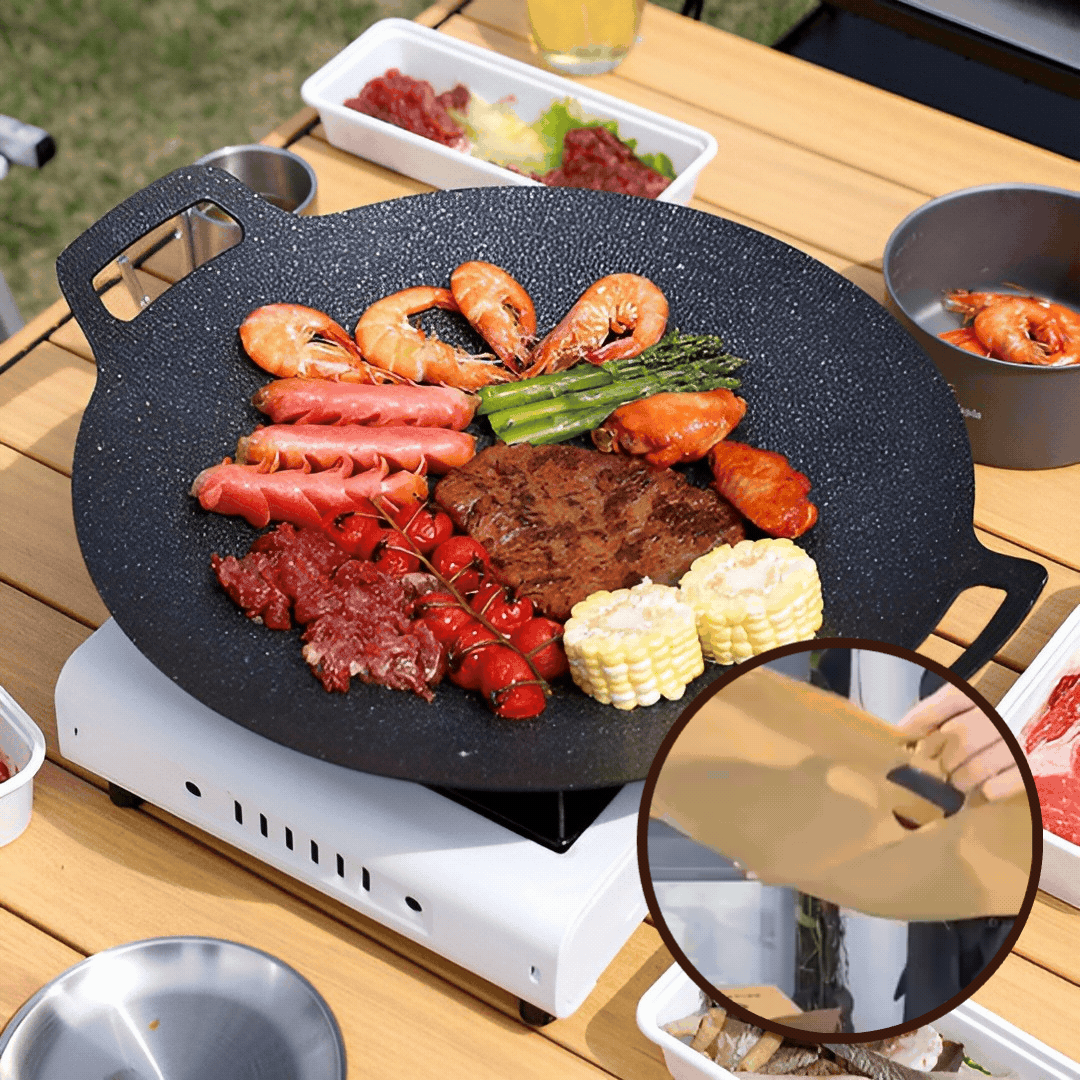 RockChef - Antihaft-Stein-Grillpfanne [Letzter Tag Rabatt]