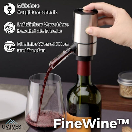 FineWine - Elektrischer Weinbelüfter Ausgießer Spender