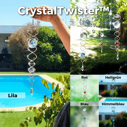 1+1 GRATIS | CrystalTwister™ - Metall-Kristall-Spirale Windspiel [Letzter Tag Rabatt]