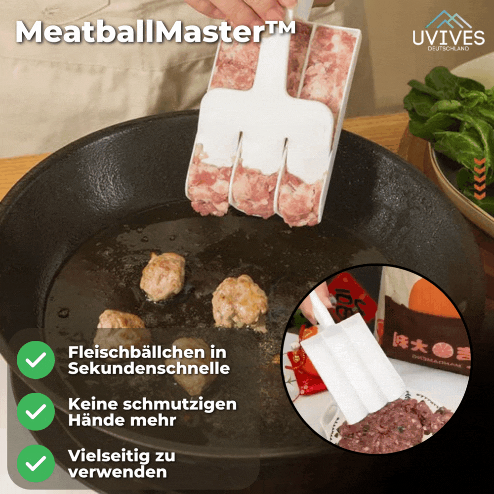 1+1 GRATIS | MeatballMaster - Fleischbällchen in Sekundenschnelle zubereiten! [Letzter Tag Rabatt]