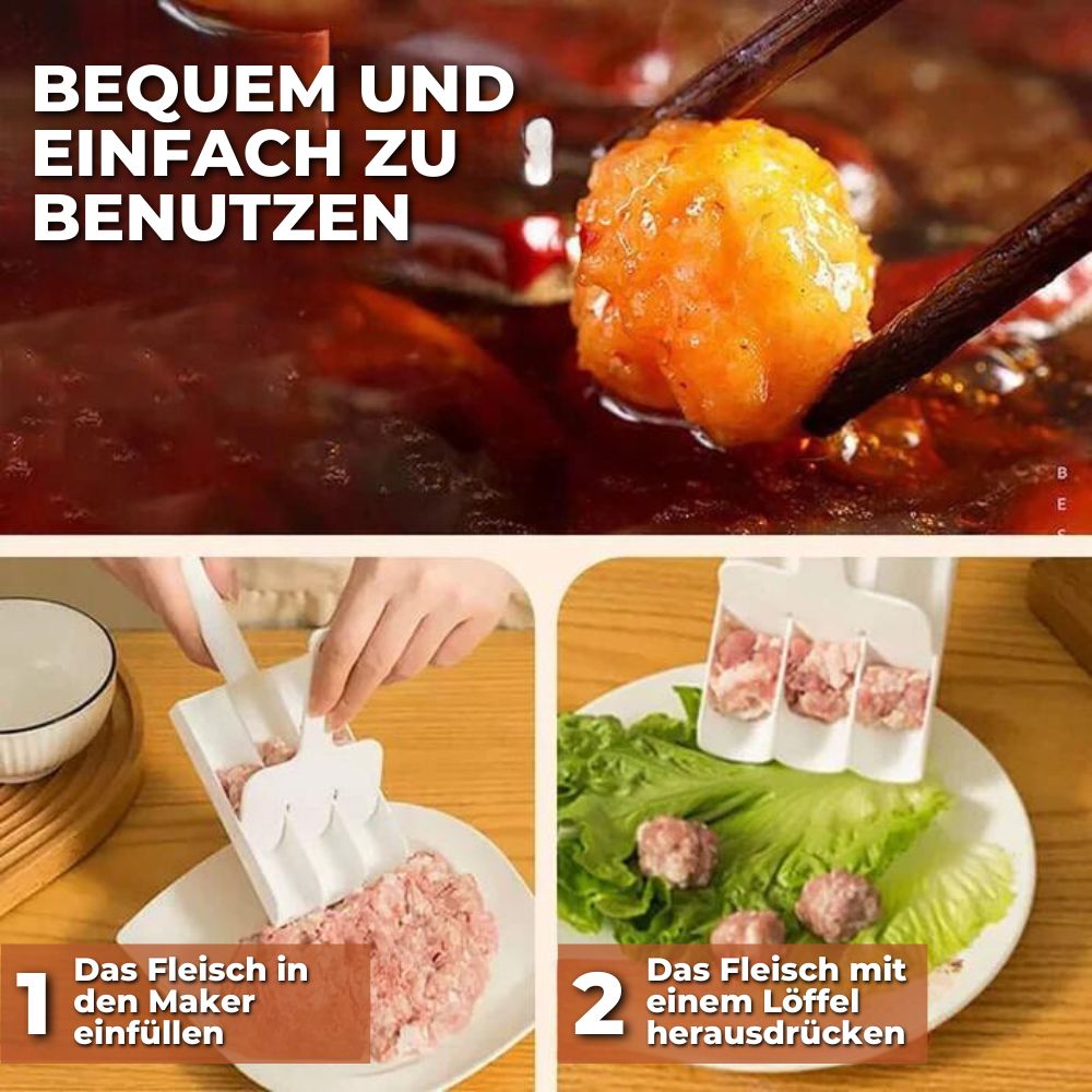 1+1 GRATIS | MeatballMaster - Fleischbällchen in Sekundenschnelle zubereiten! [Letzter Tag Rabatt]