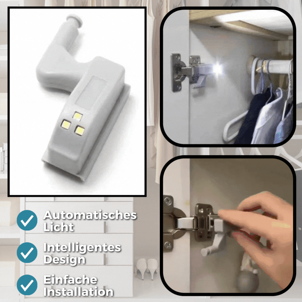 1+1 GRATIS | SchrankLights - Automatisiere das Licht in deinen Schränken!