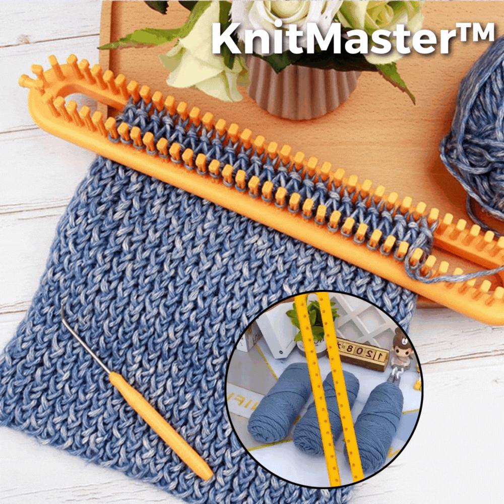 50% RABATT | KnitMaster - Strickwebstuhl-Set [Letzter Tag Rabatt]