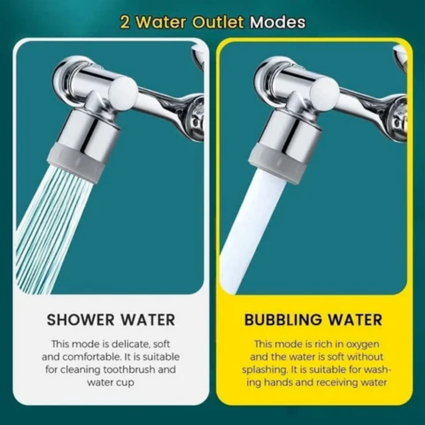 1+1 GRATIS | AquaTwist™ - 360° schwenkbarer Wasserhahn mit verstellbarer Brause [Letzter Tag Rabatt]