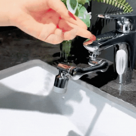 1+1 GRATIS | AquaTwist™ - 360° schwenkbarer Wasserhahn mit verstellbarer Brause [Letzter Tag Rabatt]