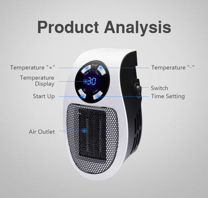 50% RABATT | ThermaVent™ - Tragbarer elektrischer Heizlüfter [Letzter Tag Rabatt]
