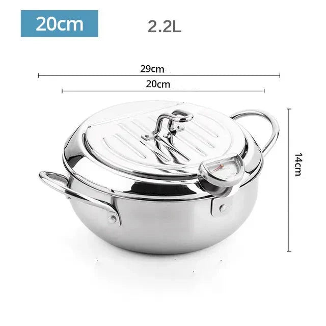 TempuraElite™ - Perfekte Tempura-Fritteuse mit Thermometer [Letzter Tag Rabatt]