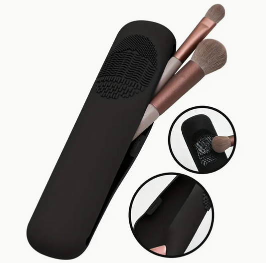 Makeup Pinsel Etui | Mit integriertem Reinigungs Pad