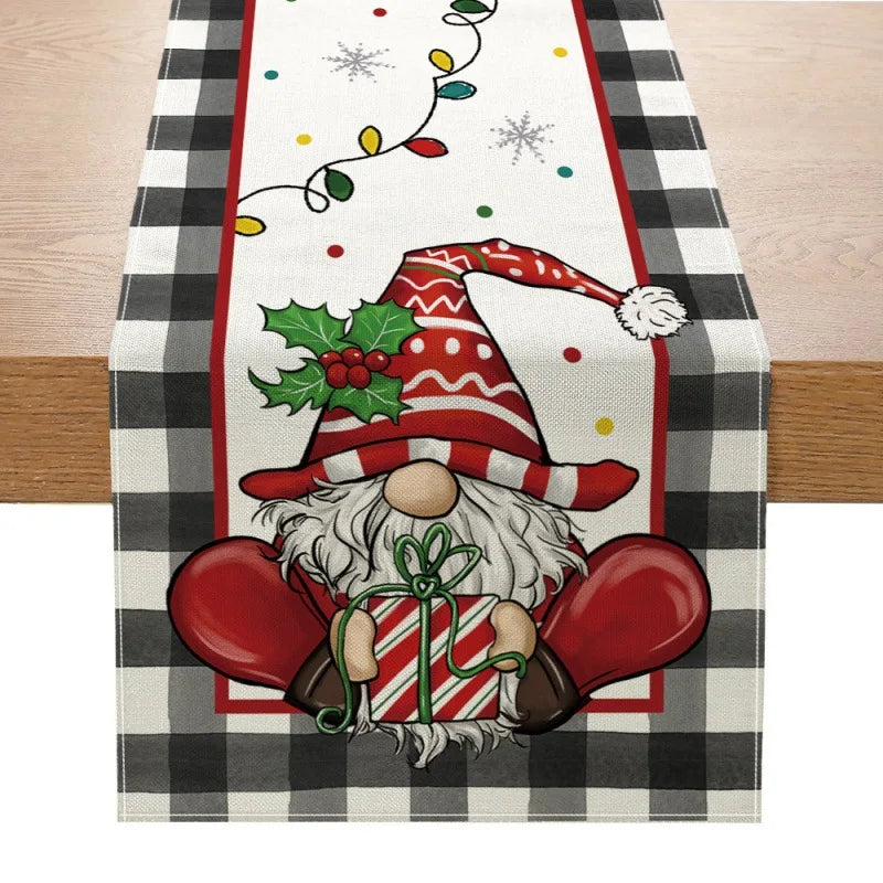 WinterTable - Weihnachts-Tischläufer aus Leinen [Letzter Tag Rabatt]