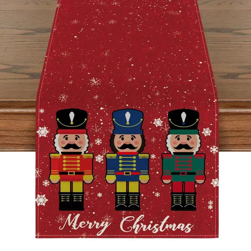 WinterTable - Weihnachts-Tischläufer aus Leinen [Letzter Tag Rabatt]