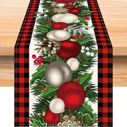 WinterTable - Weihnachts-Tischläufer aus Leinen [Letzter Tag Rabatt]