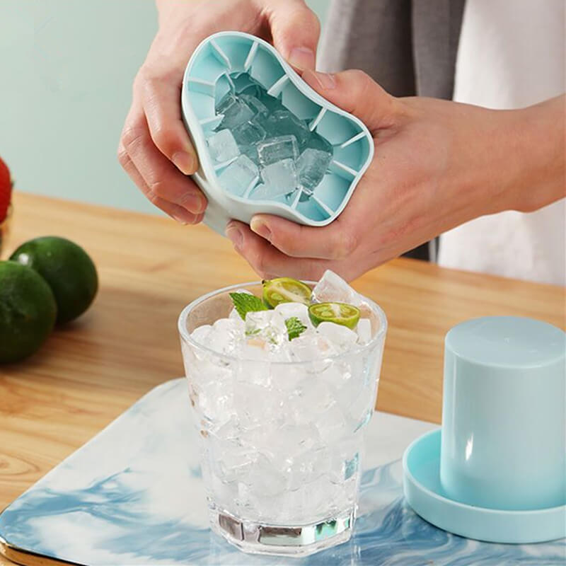 50% RABATT | FrozenIce™ - Tragbarer Silikoneiswürfelbereiter mit Deckel [Letzter Tag Rabatt]