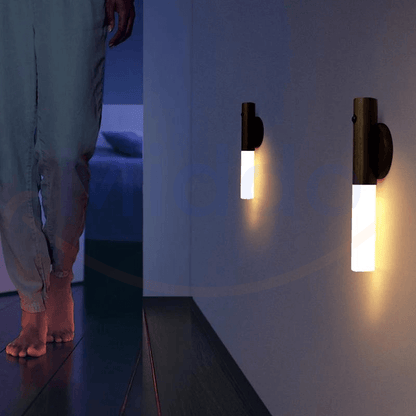 SensorLight - Kabellose Wandleuchte aus Holz