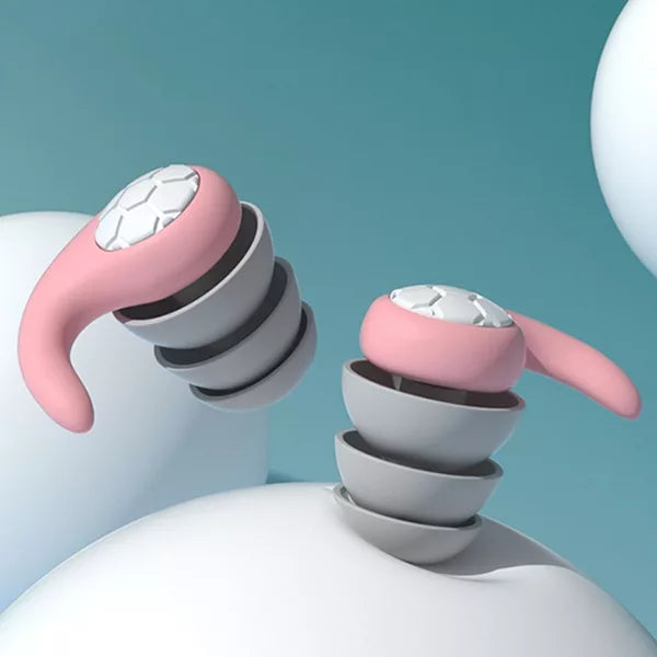 SNOOZI | 3er SET Silikon-Ohrstöpsel mit Geräuschunterdrückung