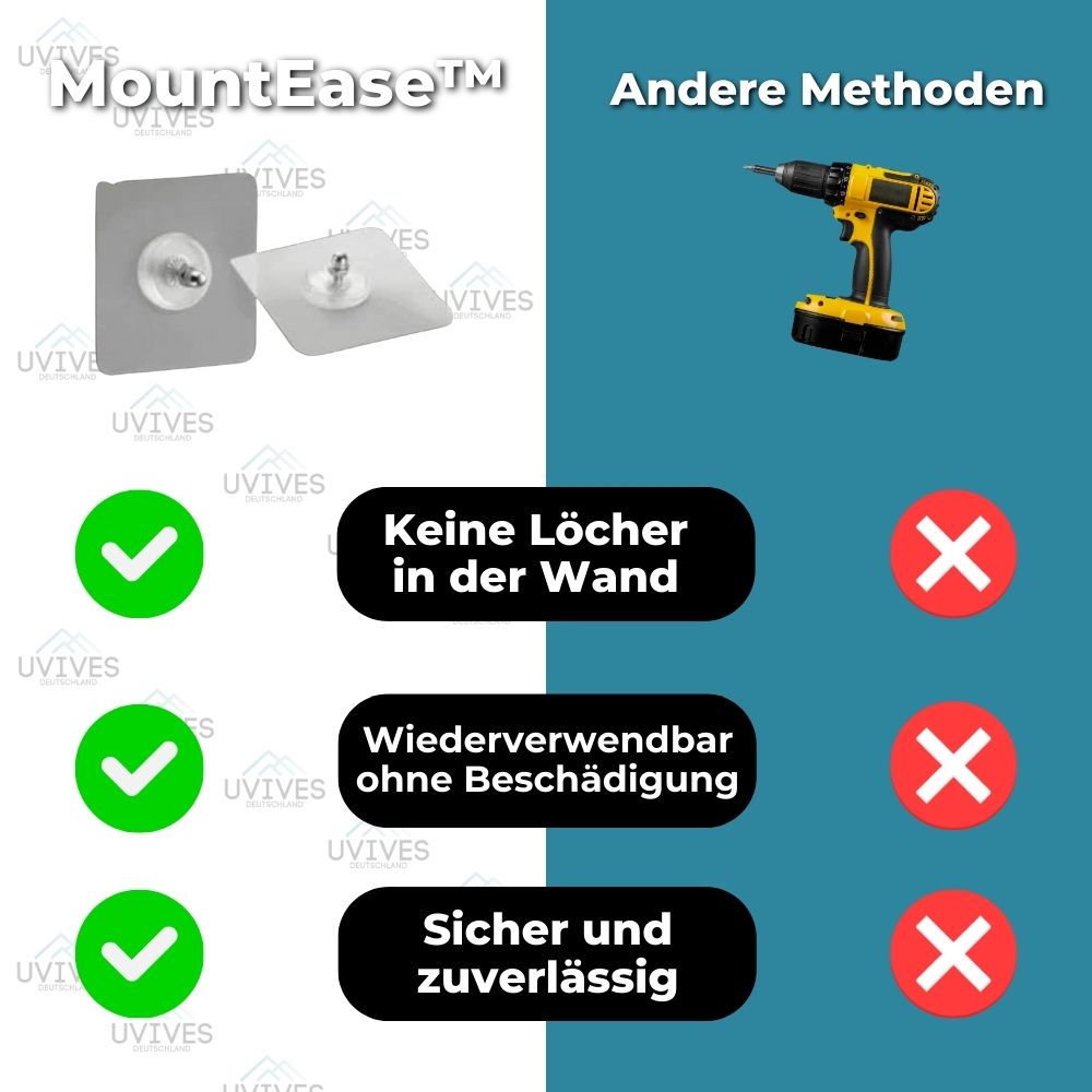 5+5 GRATIS | MountEase™ - Lochfreie Schraubhaken [Letzter Tag Rabatt]