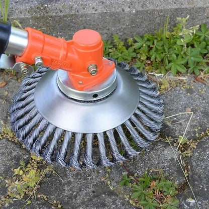 WheelTrimmer - Rasentrimmerkopf Stahlradbürste