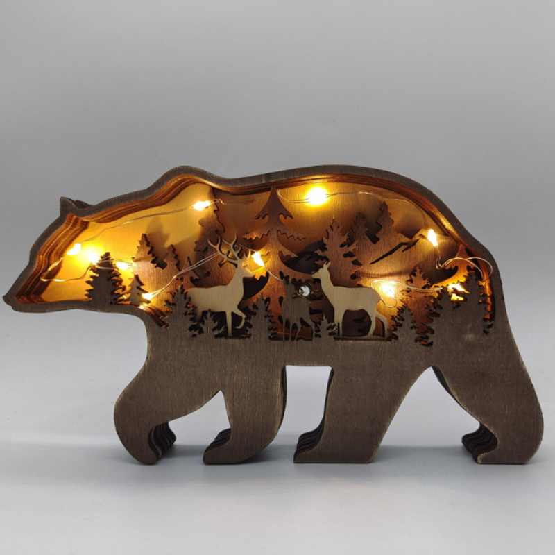 WoodenCrafts - Kreative Wald Tier Dekoration