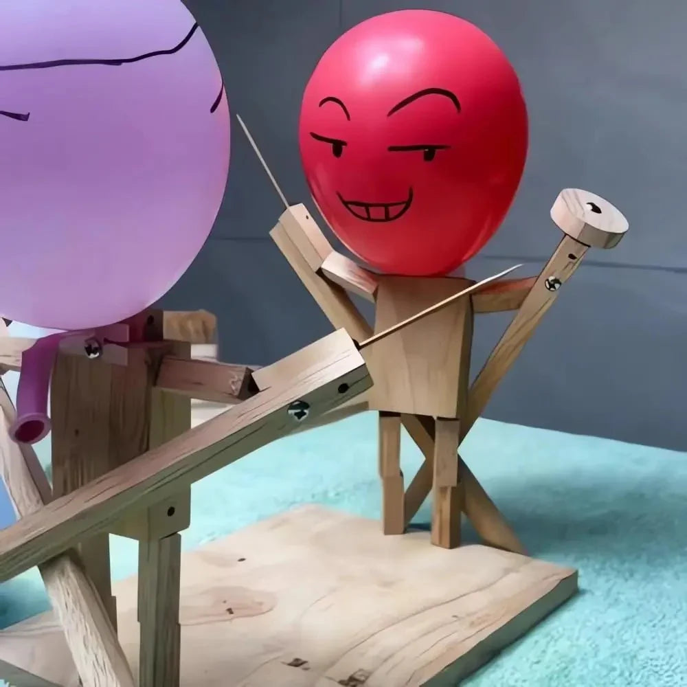 50% RABATT | WoodKnights - Ballon-Bambus-Mann-Schwertkampf - Inkl. 100 Ballons [Letzter Tag Rabatt]