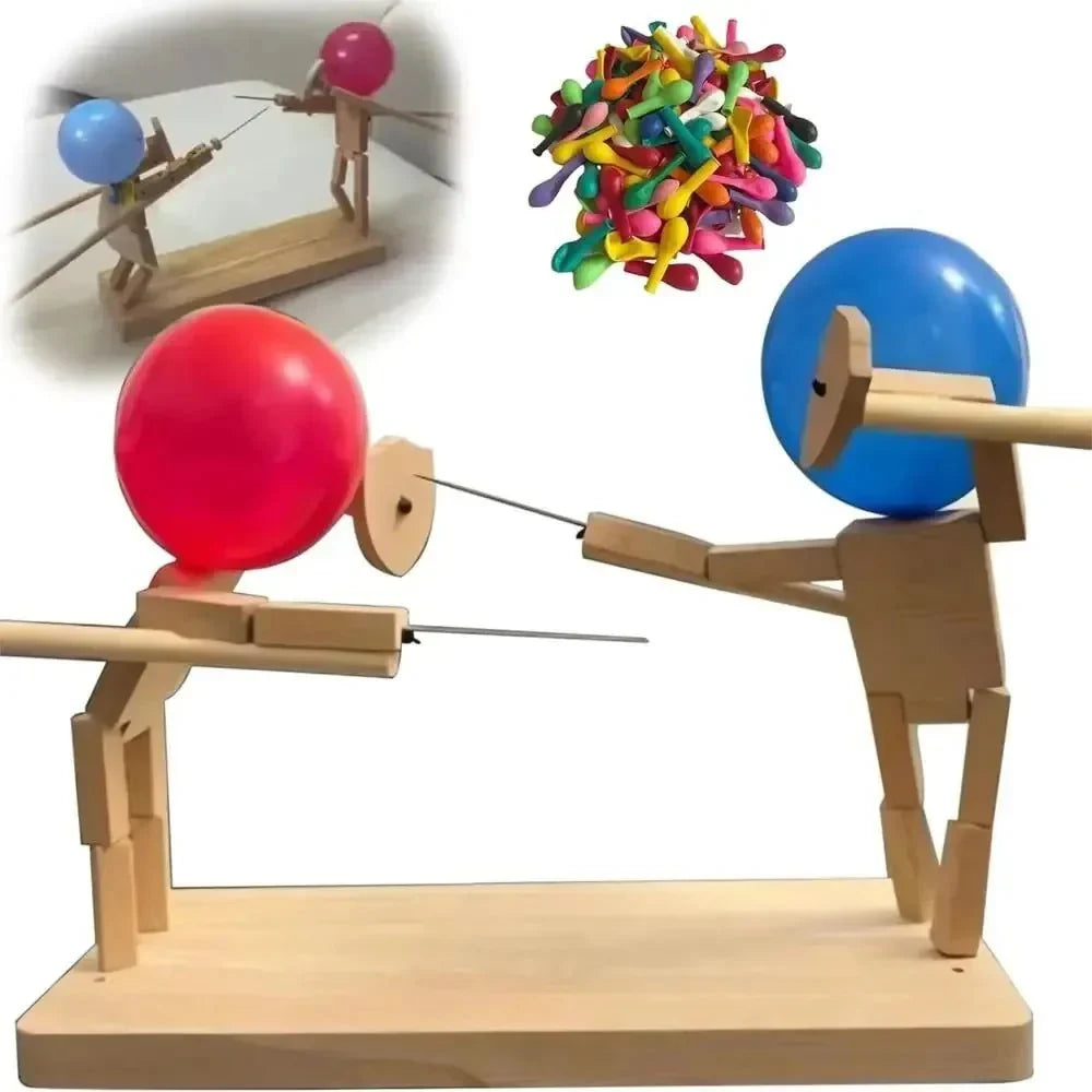 50% RABATT | WoodKnights - Ballon-Bambus-Mann-Schwertkampf - Inkl. 100 Ballons [Letzter Tag Rabatt]