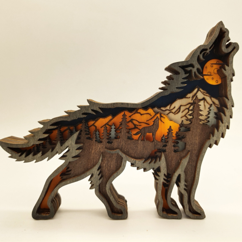 WoodenCrafts - Kreative Wald Tier Dekoration