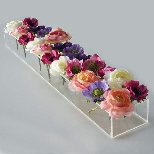 50% RABATT | FlowerVista - Platzsparende Blumenstraußvase aus Acryl