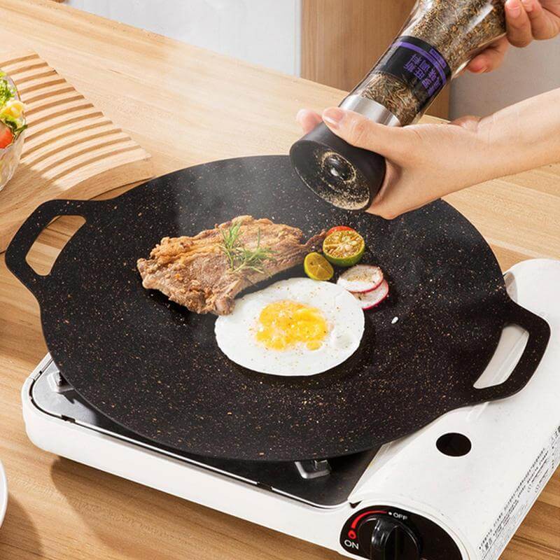 50% Rabatt | MasterPan - Runde Antihaft-Grillpfanne