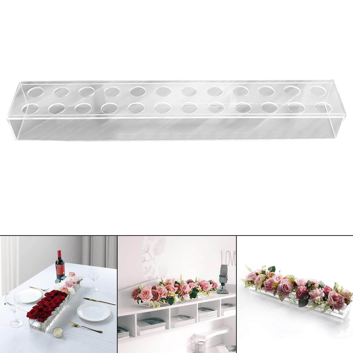 RectaVase - Rechteckige Blumenvase aus Acryl [Letzter Tag Rabatt]