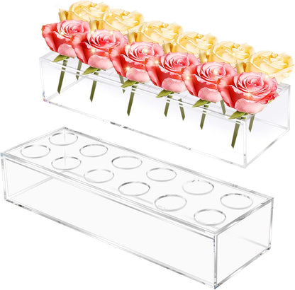 50% RABATT | FlowerVista - Platzsparende Blumenstraußvase aus Acryl