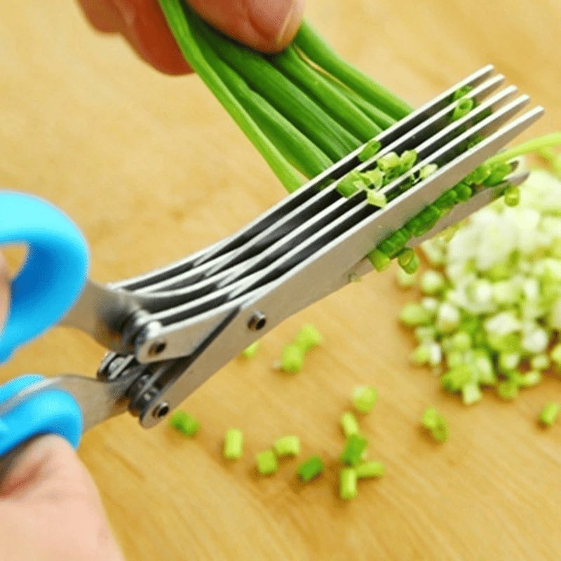 1+1 GRATIS | X-Cut - 5 Klingen Küche Salatschere [Letzter Tag Rabatt]