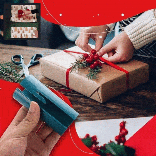 1+1 GRATIS | FestiveWrap - Geschenkpapierschneider für Weihnachten [Letzter Tag Rabatt]