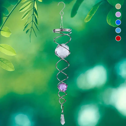 1+1 GRATIS | CrystalTwister™ - Metall-Kristall-Spirale Windspiel [Letzter Tag Rabatt]