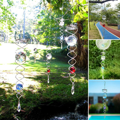 1+1 GRATIS | CrystalTwister™ - Metall-Kristall-Spirale Windspiel [Letzter Tag Rabatt]