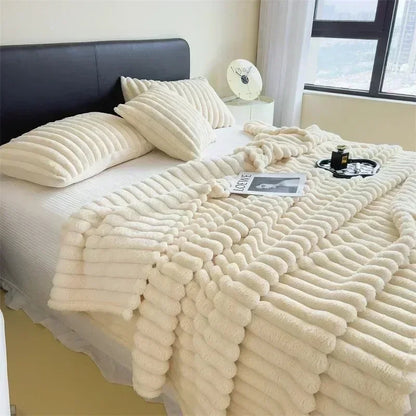 50% RABATT | BlissBlanket - Kuschelige Herbst/Winter Kaninchen Plüschdecke [Letzter Tag Rabatt]