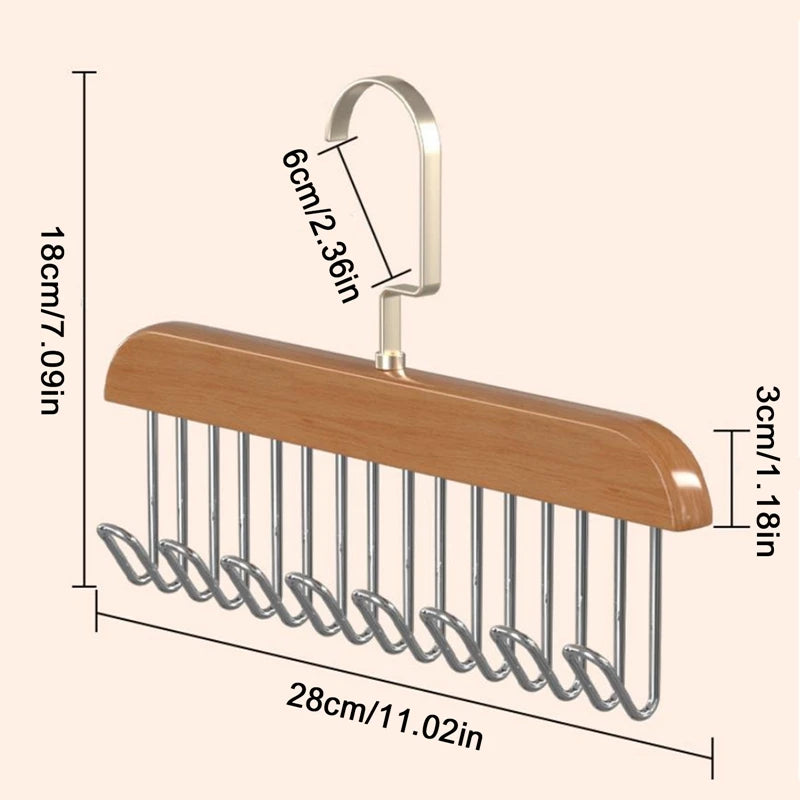 2+1 GRATIS | WoodenHang - Massivholz-Schrank-Organizer [Letzter Tag Rabatt]
