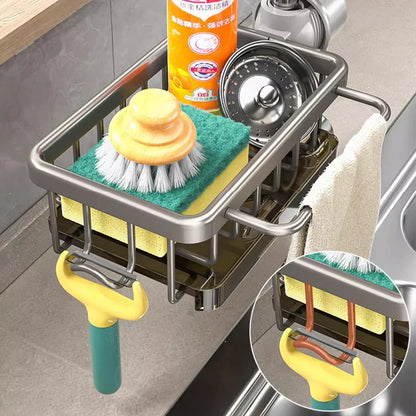 CleanTray - Spülbecken-Organisator aus Aluminium [Letzter Tag Rabatt]