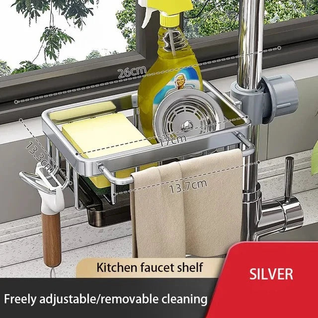 SmartDrain - Spülbecken-Organisator aus Aluminium [Letzter Tag Rabatt]