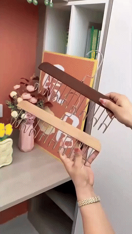 2+1 GRATIS | WoodenHang - Massivholz-Schrank-Organizer [Letzter Tag Rabatt]